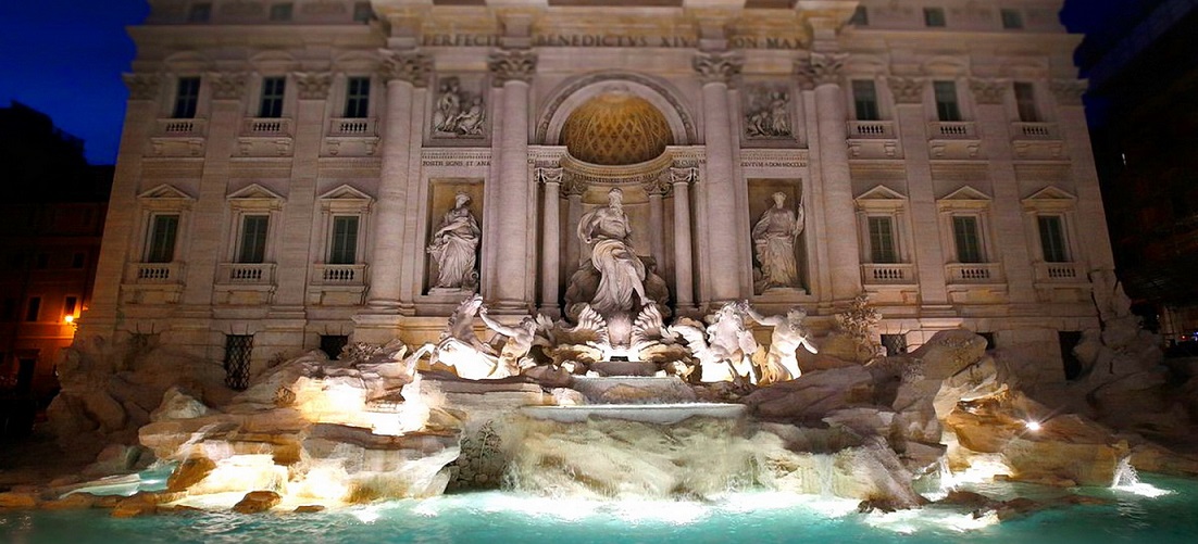 visita guidata serale fontane di Roma